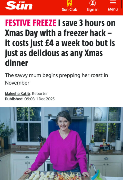 Get ahead with Christmas meal prep! Learn how to peel, chop, parboil and freeze vegetables in advance for an easier, stress-free Christmas Day.